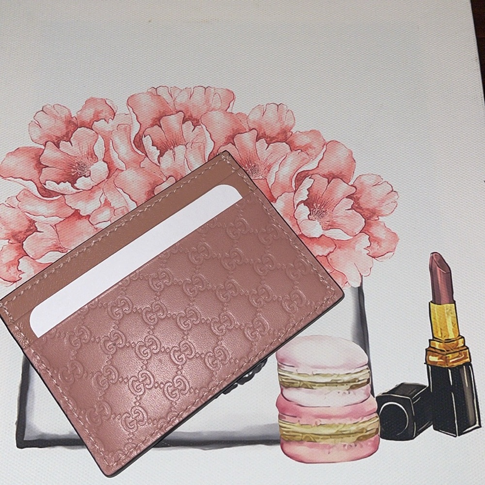 Gucci GG Guccissima Leather Card Holder - Picture 2 of 5